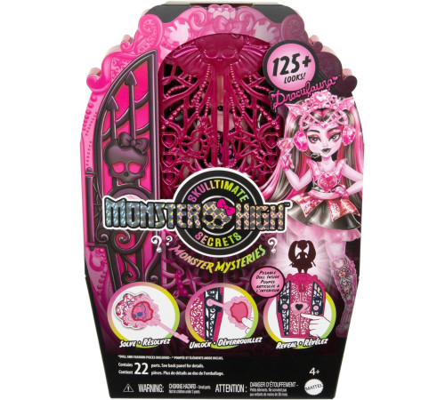 monster high hxh84 setul de joc surpriză mysteries "secretele lui draculaura"