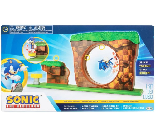 sonic the hedgehog 403934 Игровой набор с фигуркой "Зона зелёного холма"