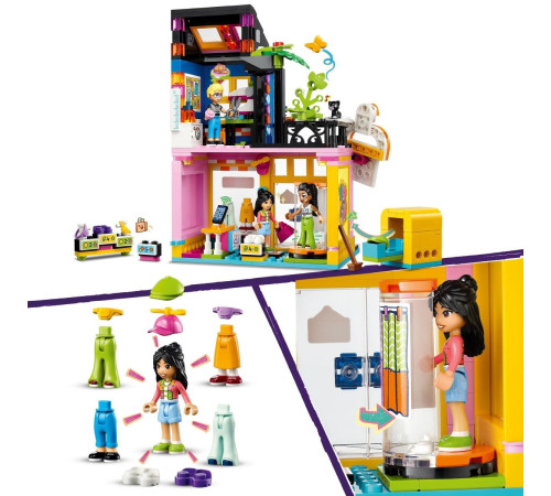 lego friends 42614 constructor "magazin de moda vintage" (409 el.)