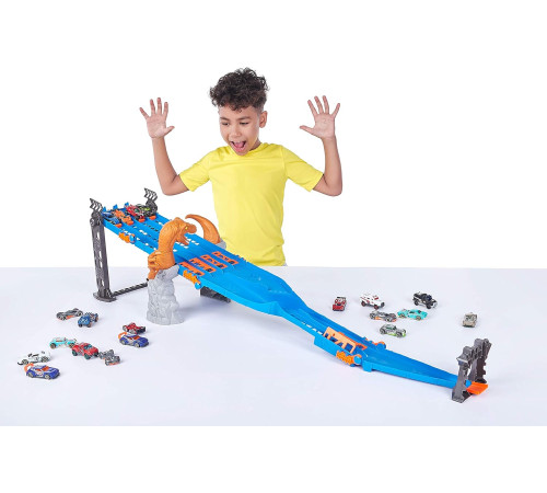 zuru metal machines 6740 set de joc "4 lane raptor attack"