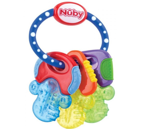 nuby id455 Охлаждающий прорезыватель "Ключи" (в асс.)