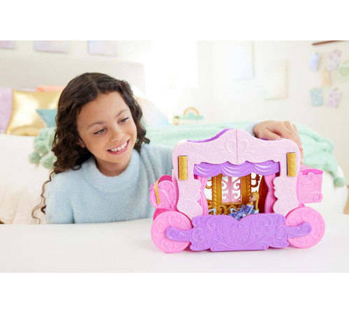 disney princess hwx17 set de joc  2 în 1 "castl cu păpușă mini"