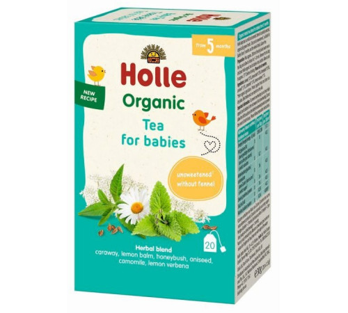 holle bio organic Детский травяной чай (5 м+) 20 пакетиков