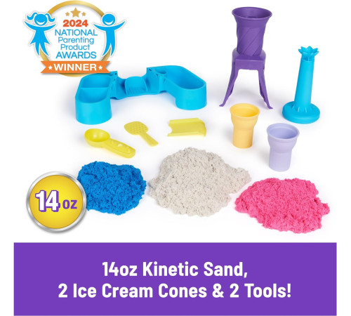 kinetic sand 6068385 set de nisip cinetic "fabrica de înghețată"