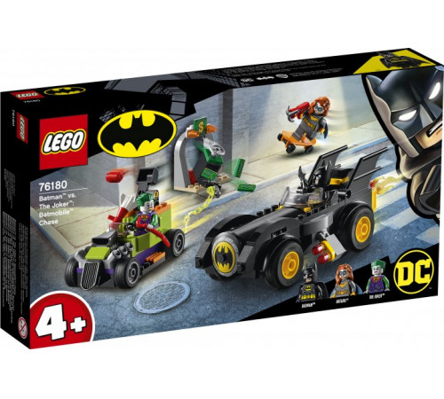  lego super heroes 76180 Конструктор "Бэтмен против Джокера: погоня на Бэтмобиле" (136 дет.)