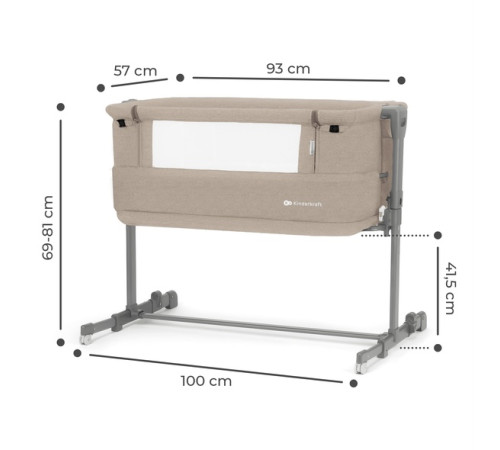 kinderkraft Колыбель neste grow бежевая