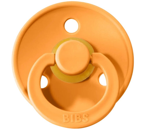 bibs suzeta rotunda din late color m (6-18 luni) apricot