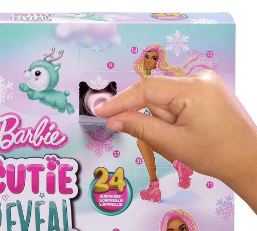 barbie hjx76 Адвент календарь mattel "cutie reveal"