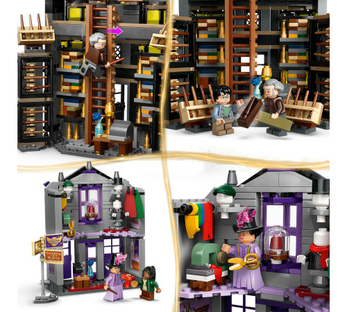 lego harry potte 76439 constructor "ollivanders and madam malkin`s robes" (744 el.)