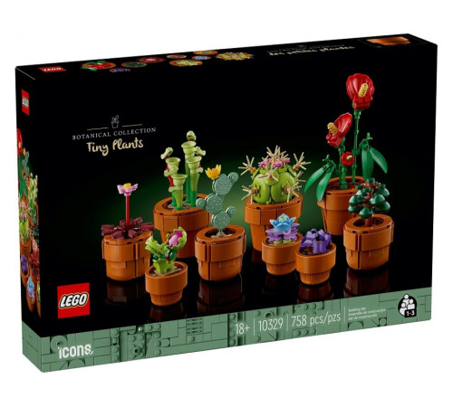 lego icons 10329 constructor "plante mici" (758 el.)