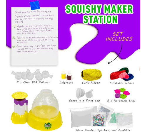 doctor squish 38038 stație de fabricare a jucăriilor "squishy maker"