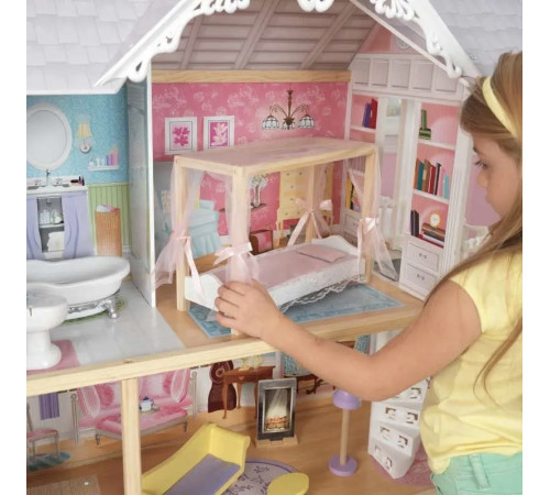 kidkraft 65869-msn casă pentru păpuși kaylee dollhouse