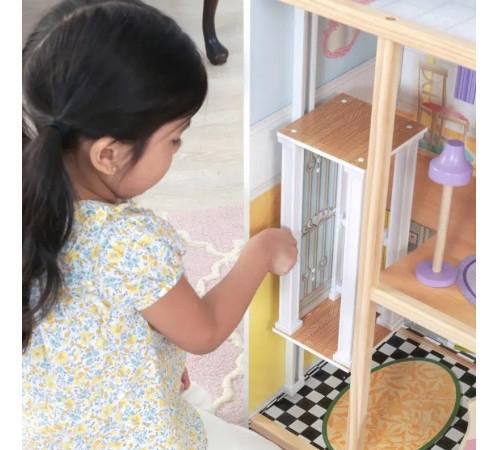 kidkraft 65869-msn casă pentru păpuși kaylee dollhouse