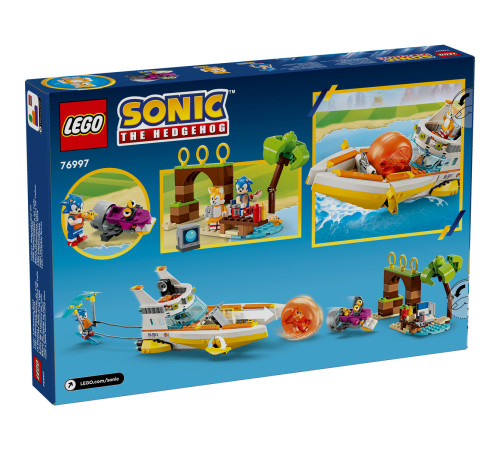 lego sonic 76997 constructor "barca de aventuri a lui tails" (393 el.)