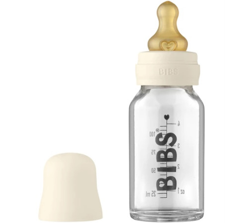 bibs biberon din sticlă (110 ml) ivory