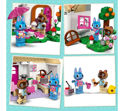 lego animal crossing 77050 constructor "nook`s cranny si casa lui rosie" (535 el.)