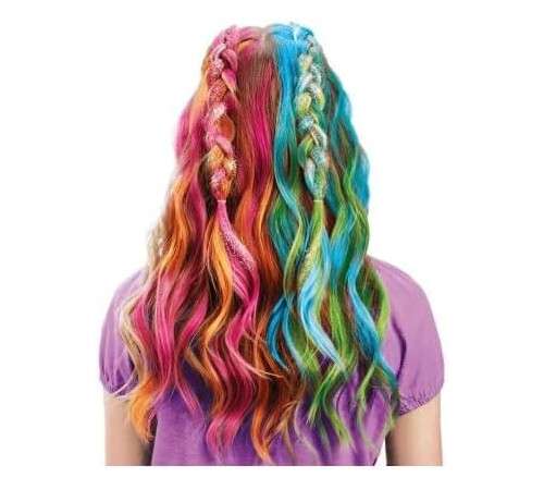 cra-z-art 34050int set de păr "barbie rainbow tie-dye hair designer"