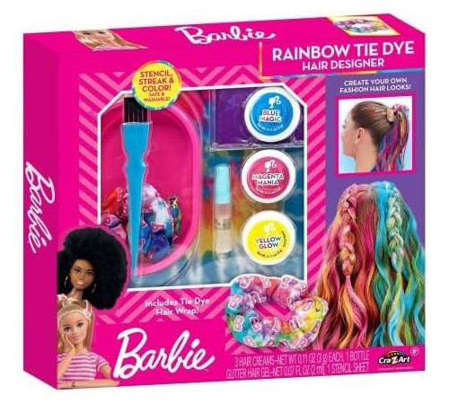 Детский магазин в Кишиневе в Молдове cra-z-art 34050int Набор для создания радужных волос "barbie rainbow tie-dye hair designer"