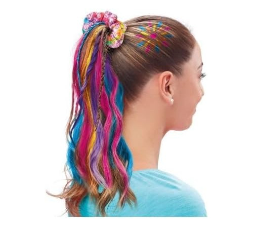 cra-z-art 34050int set de păr "barbie rainbow tie-dye hair designer"