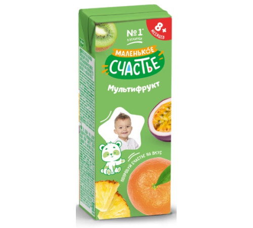  "Маленькое счастье" nectar multifruit 200 ml. (8 m+)