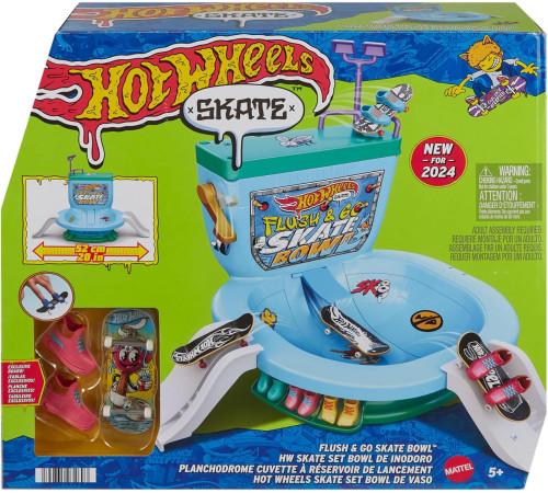 hot wheels hxl16 Игровой набор "skate fingerboard toilet bowl"