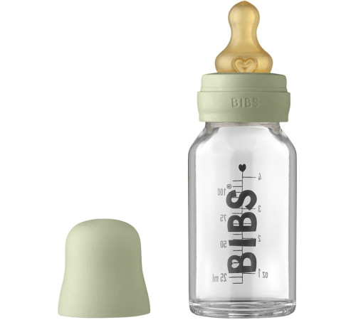 bibs biberon din sticlă (110 ml) sage