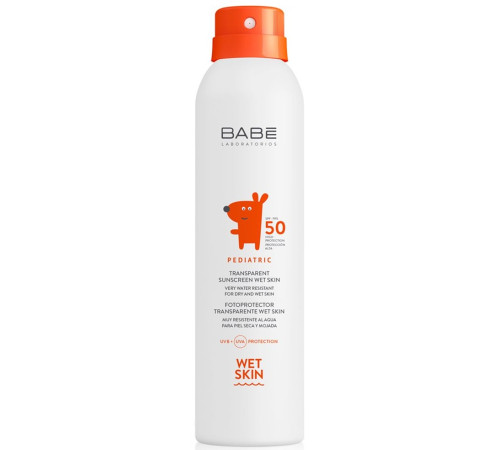 babe spray de protecție solară pentru copii rezistent la apă pediatric spf 50 (200 ml)