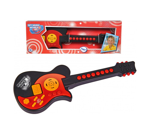 simba 6834389 chitara electronica pentru copii "primul meu instrument" (54 cm)