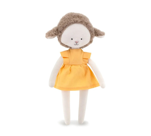 orange toys cm03-13/s23 jucărie moale "oaia zoe: rochie galbenă" (29 cm.)