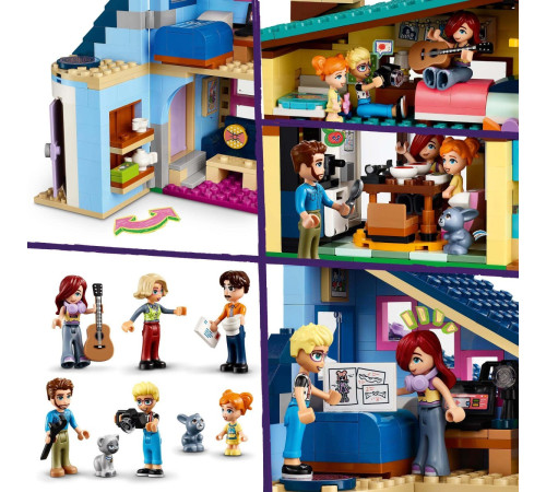 lego friends 42620 constructor "casele familiale ale lui olly si paisley" (1126 el.)