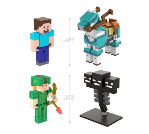 mattel minecraft gtt53 set  de 2 figurine (in sort.)