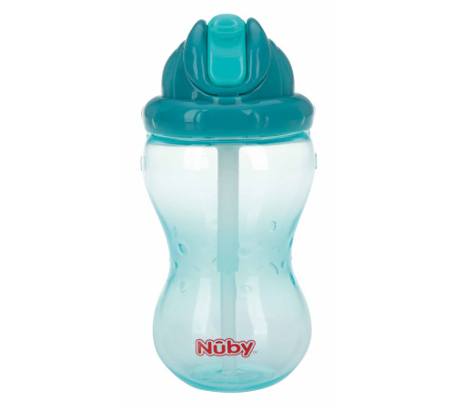 nuby nv0404001 Поильник "no-spill flip-it" c трубочкой (12м+) 360 мл.