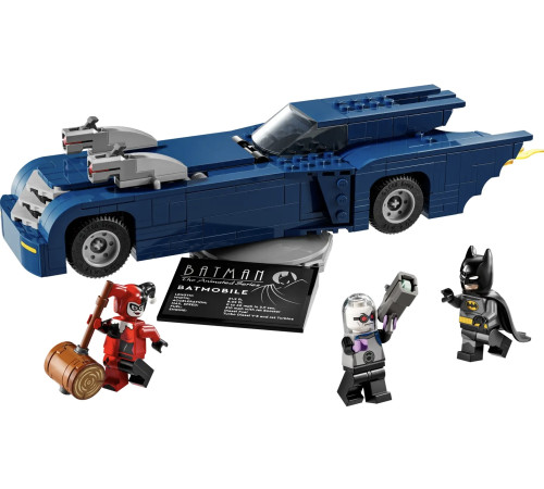 lego super heroes 76274 constructor "batman cu batmobilul vs harley quinn și mr. freeze" (435 el.)