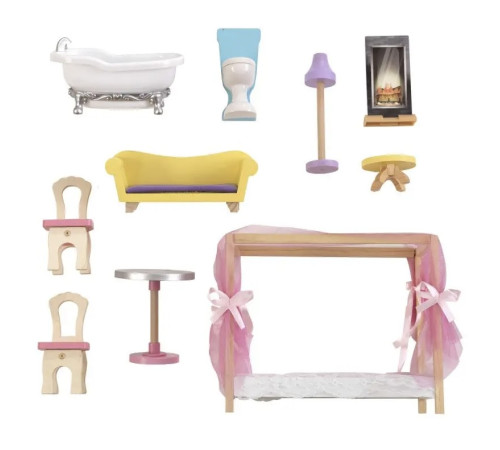 kidkraft 65869-msn casă pentru păpuși kaylee dollhouse