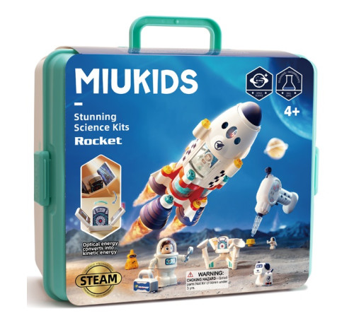 hola toys me8983 set de joc miukids "racheta spațială"