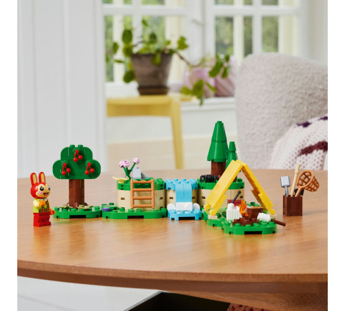 lego  animal crossing 77047 constructor "activitatile in aer liber ale lui bunnie" (164 el.)