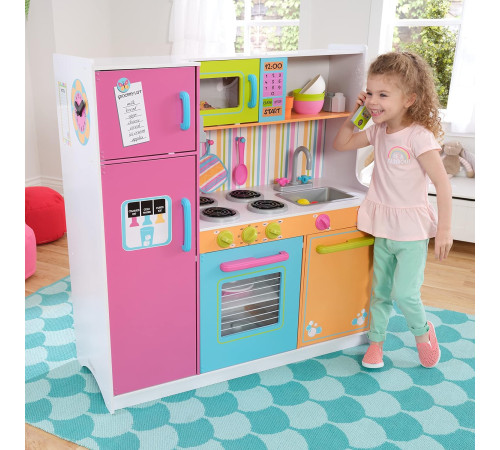 kidkraft 53100-msn bucătărie pentru copii "deluxe big & bright"