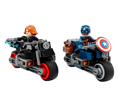 lego marvel 76260 Конструктор "Черная вдова и Капитан Америка на мотоциклах" (130дет.)