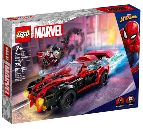 lego marvel 76244 constructor "miles morales vs morbius" (220 el.)