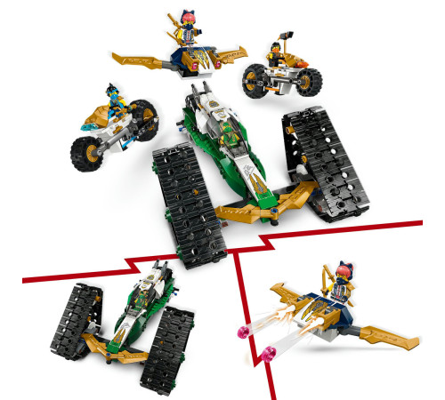 lego ninjago 71820 constructor "vehicul combinat al echipei ninja" (576 el.)