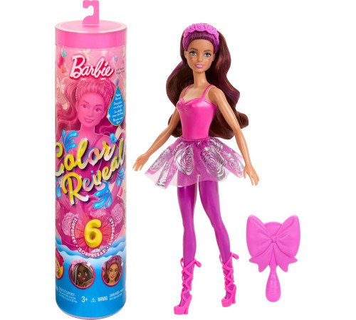 barbie hrk17 păpușă surpriză "color reveal: balerină"