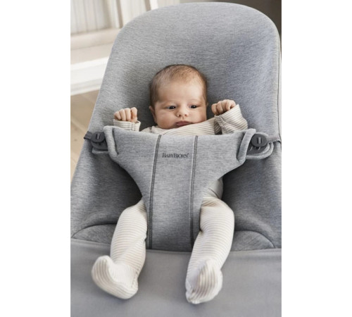 babybjorn Шезлонг "bliss light grey, 3d jersey" 006072a