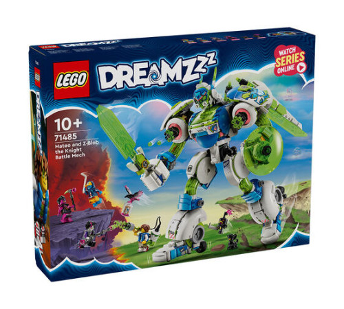 lego dreamzzz 71485 constructor "robotul de lupta al lui mateo si al cavalerului z-blob" (1333 el.)