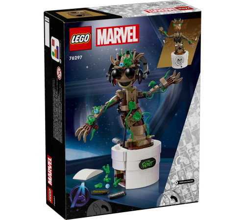 lego marvel 76297 constructor "groot dansator" (459 el.)