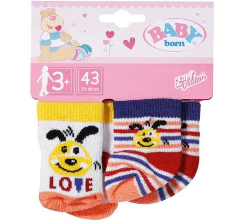 zapf creation 831755 Набор носочков baby born (2 пары) в асс.