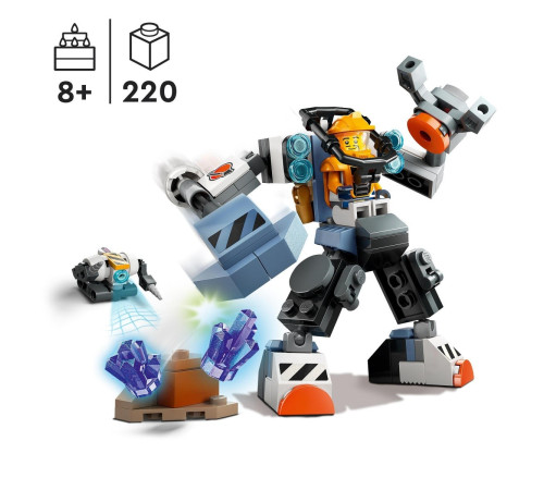 lego city 60428 constructor "robot spatial de constructii" (140 el.)