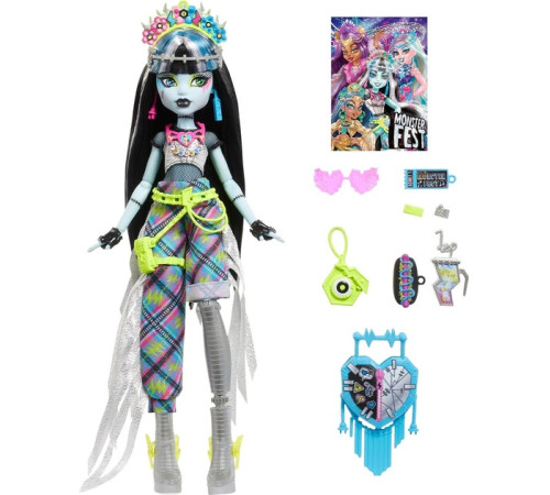 monster high hxh79 păpușă "monster festival frankie stein"