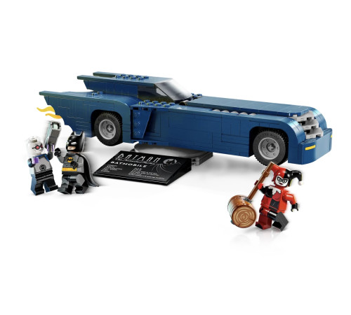 lego super heroes 76274 constructor "batman cu batmobilul vs harley quinn și mr. freeze" (435 el.)