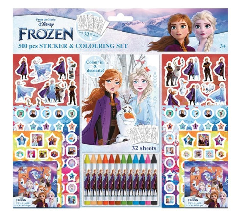  jiri modele 19300l set de desen "frozen" cu creioane și autocolante