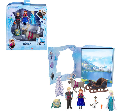 disney princess hlx04 setul de joc "frozen, winter story"